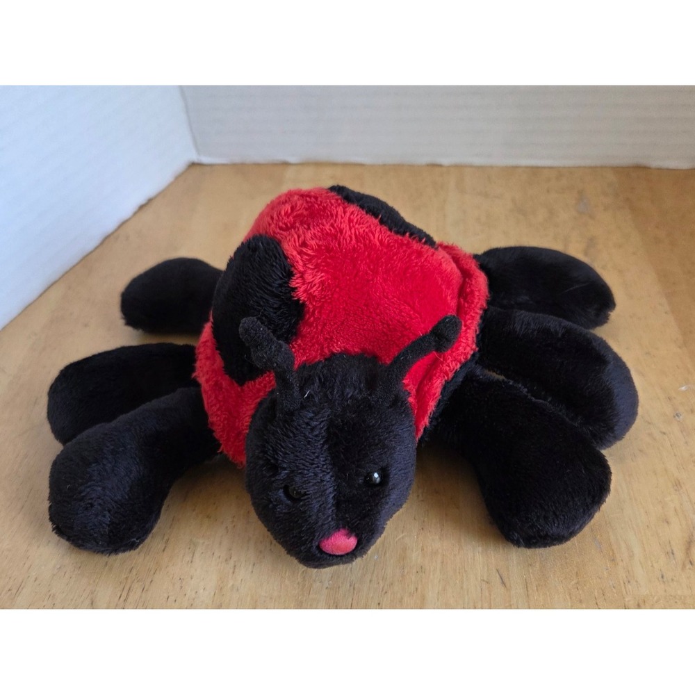 VTG Mary Meyer Flip Flops Sweet Rascals Ladybug Bean Bag Plush Red Black 7 inch